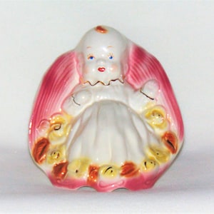 1950-60's Shawnee Pottery ADORABLE Baby Girl Planter