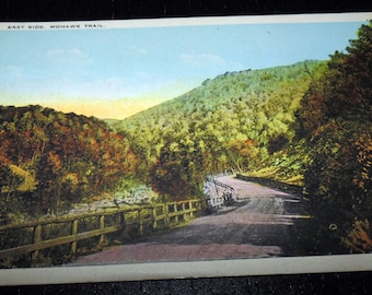 East Side of Mohawk Trail Massachusetts Vintage Unsused Postcard
