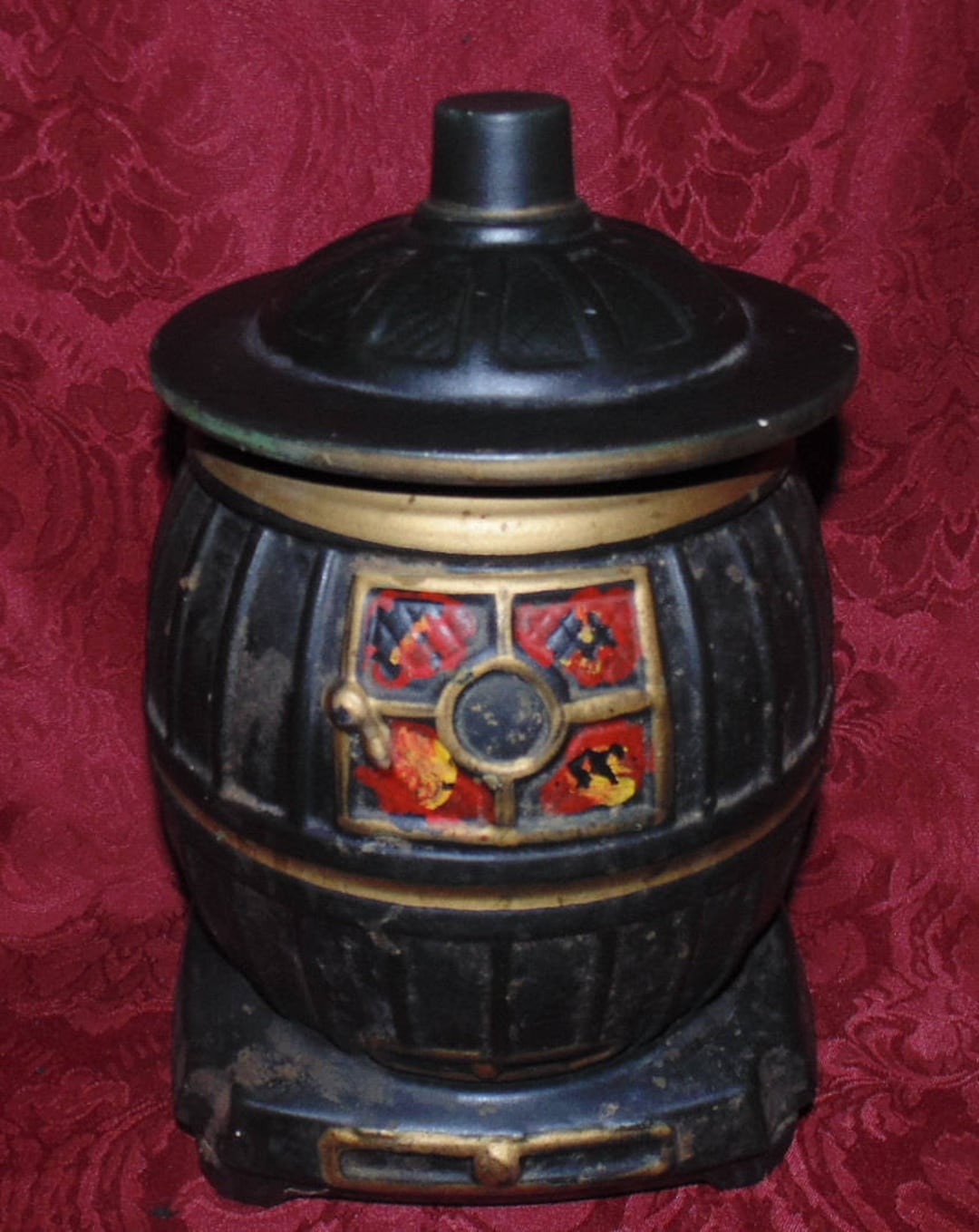 Vintage Mccoy Pot Belly Stove Cookie Jar - Etsy