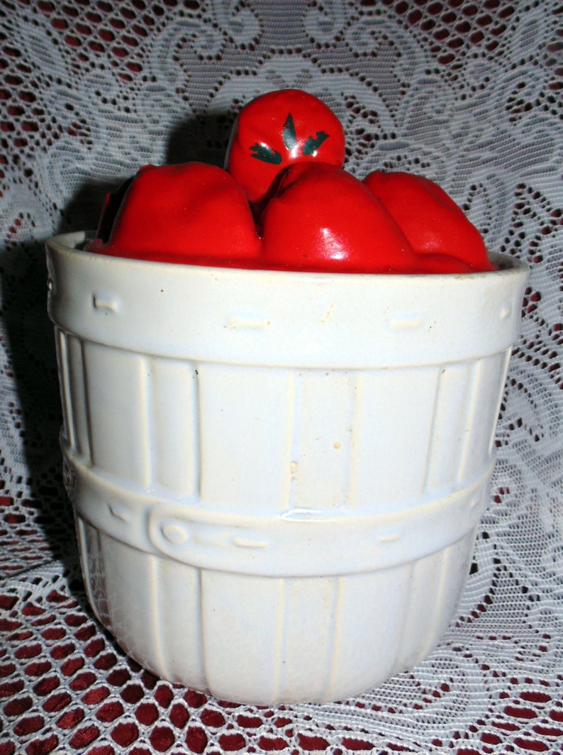 MCCOY Basket of Strawberries Cookie Jars or Canisters 3 Etsy
