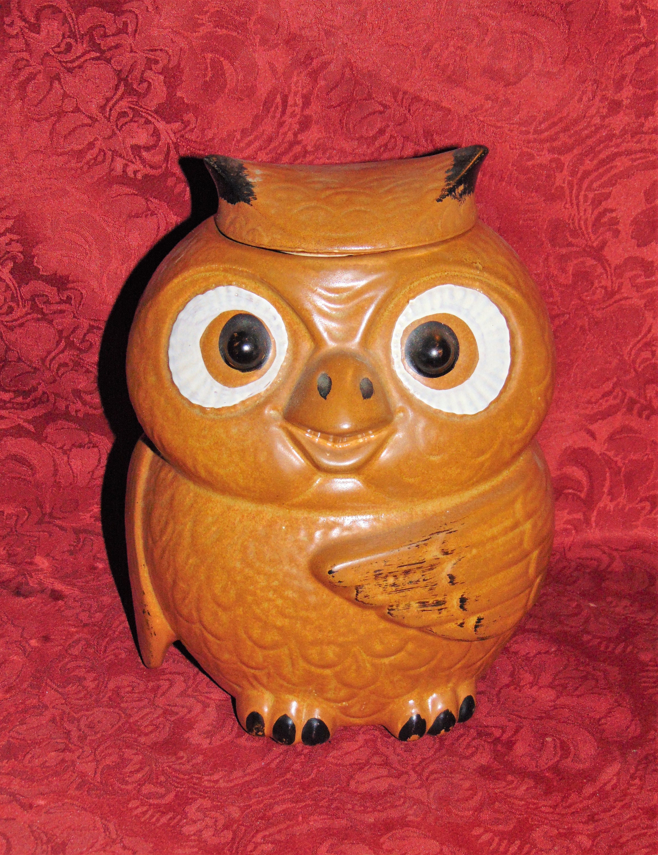1960's Mccoy Pottery Brown Owl Cookie Jar 204 USA Etsy