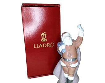 Lladro “jolly Santa” 6500 Porcelain Santa Claus Figurine Mint