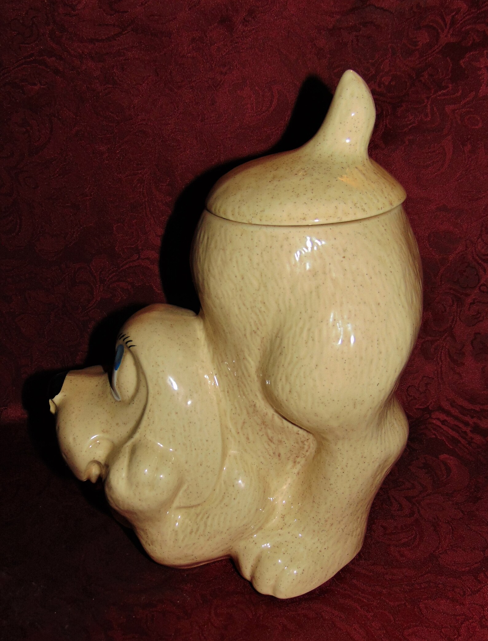 Cutest Mccoy Pottery Thinking Puppy Dog Cookie Jar Beige With Etsy