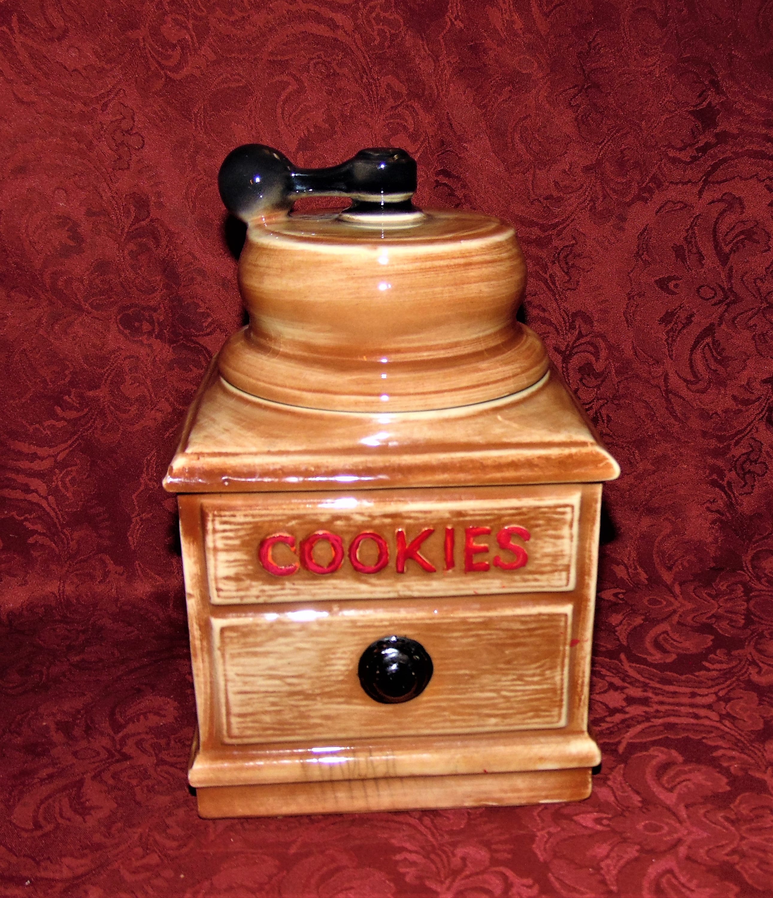 1960's Mccoy Pottery Old Fashioned Coffee Mill Cookie Jar - Etsy