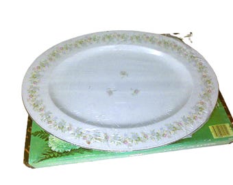 Bandeja grande Johann Haviland en el diseño "Forever Spring" (modelo descontinuado). Sin abrir. NUEVA EN CAJA.