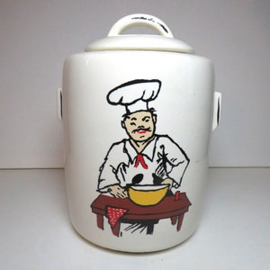 1940er Jahre McCoy Pottery Chef Canister / Keksdose