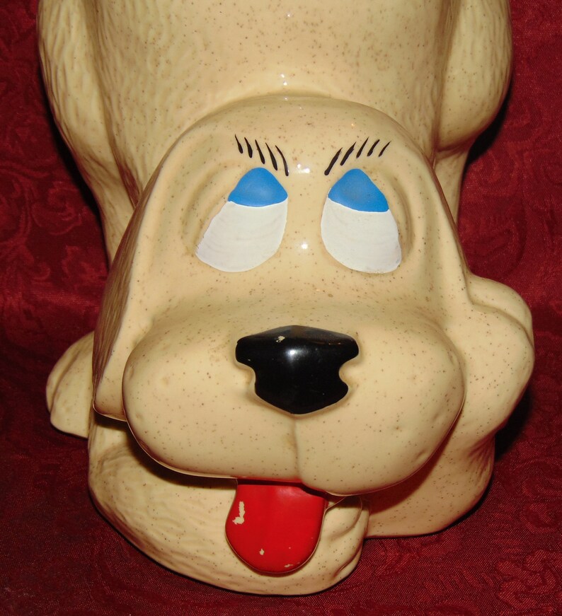 Cutest Mccoy Pottery Thinking Puppy Dog Cookie Jar Beige With Etsy