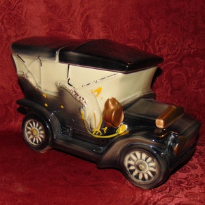 1960s McCoy Pottery Touring Car Model T Cookie Jar