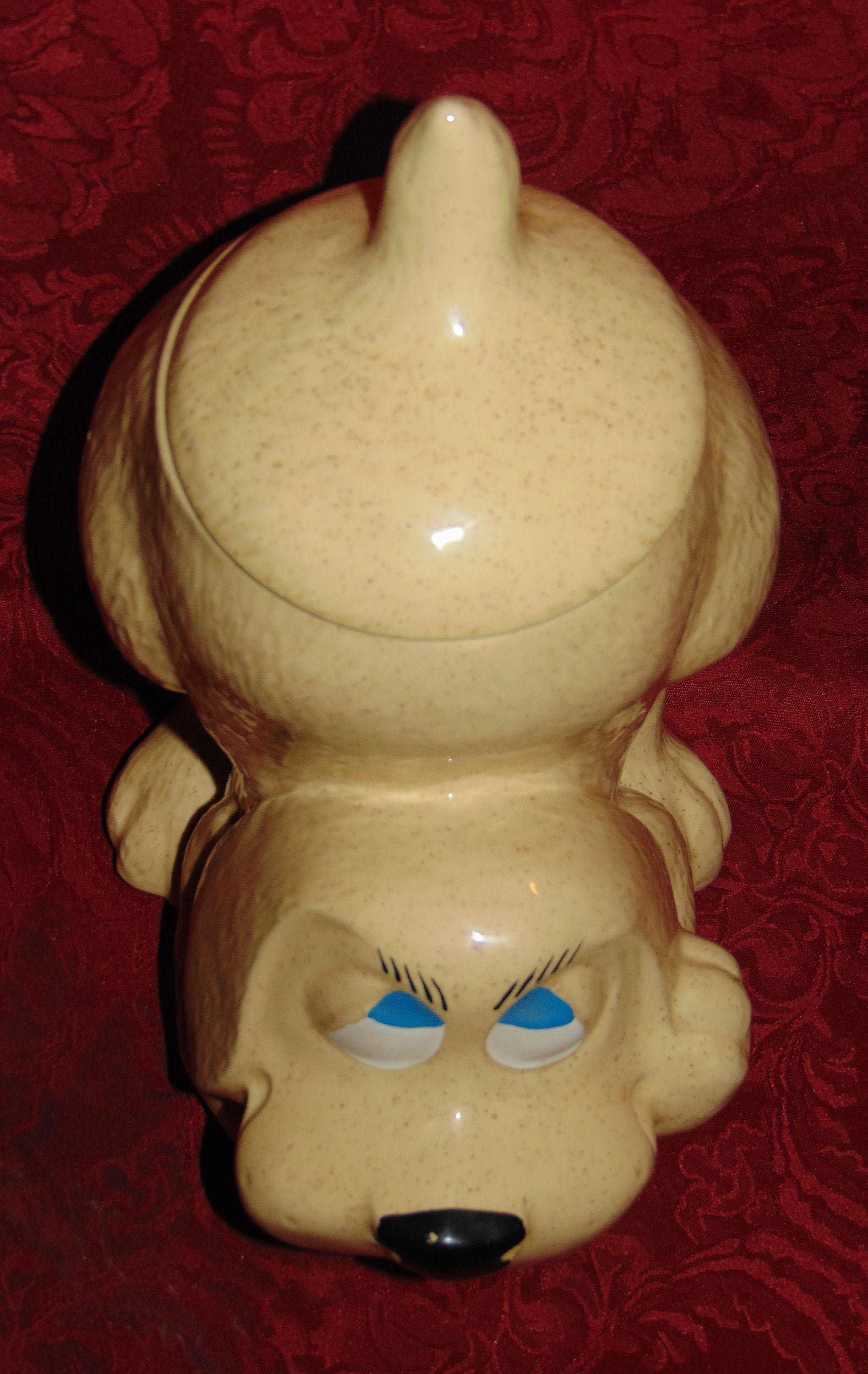 Cutest Mccoy Pottery Thinking Puppy Dog Cookie Jar Beige With Etsy