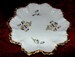 Early LIMOGE Dish Delicate Violas Fluted Rim with Gold Trim 