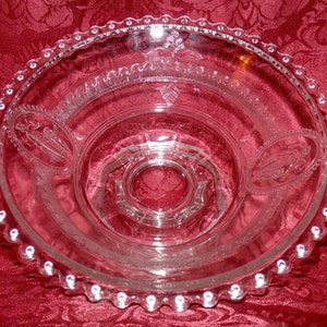 1800s Cupid and Venus Pittsburgh Glass Compote by Richards & Harlety