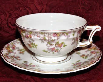 Haviland Limoges China: Trellis Pattern, 6-piece Place