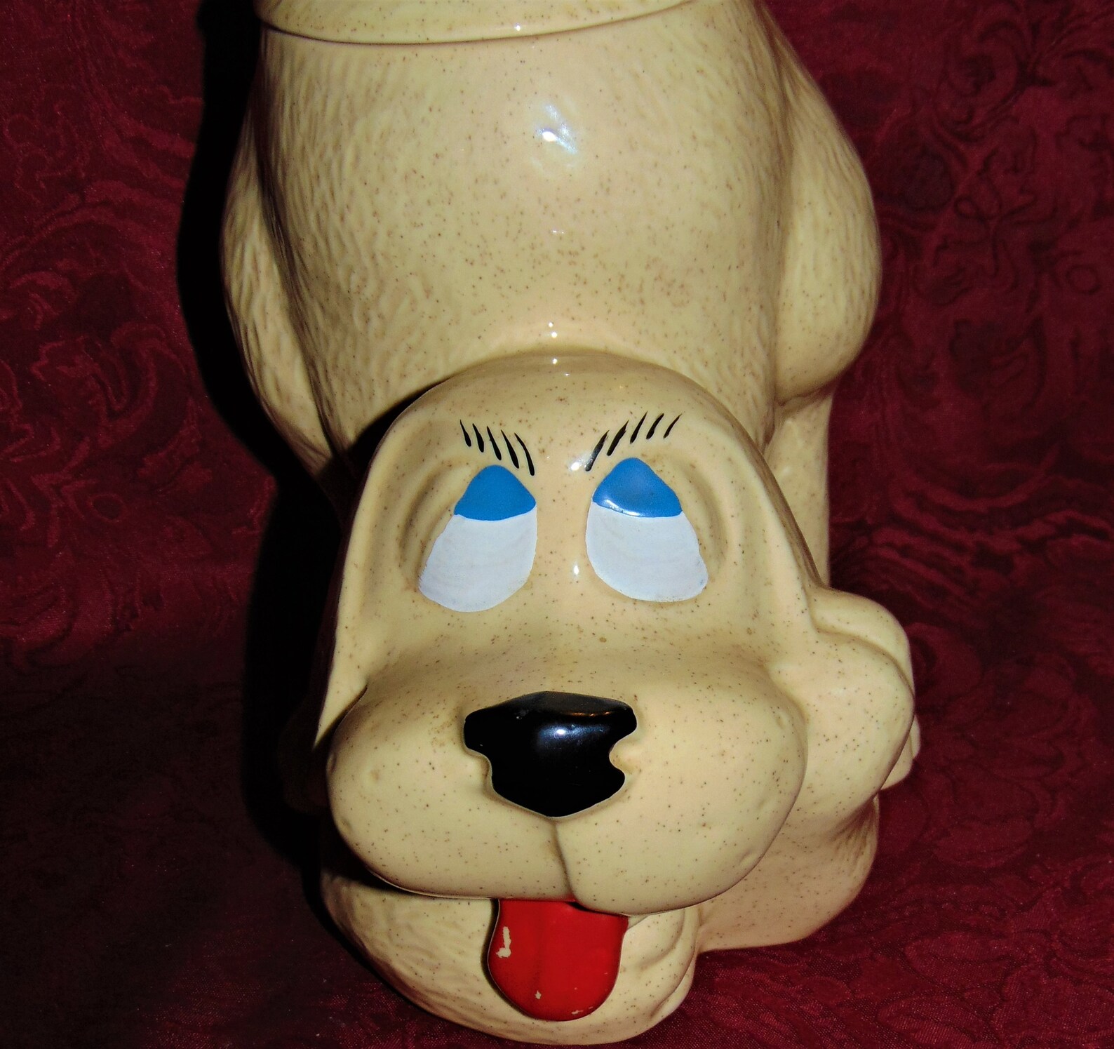 Cutest Mccoy Pottery Thinking Puppy Dog Cookie Jar Beige With Etsy