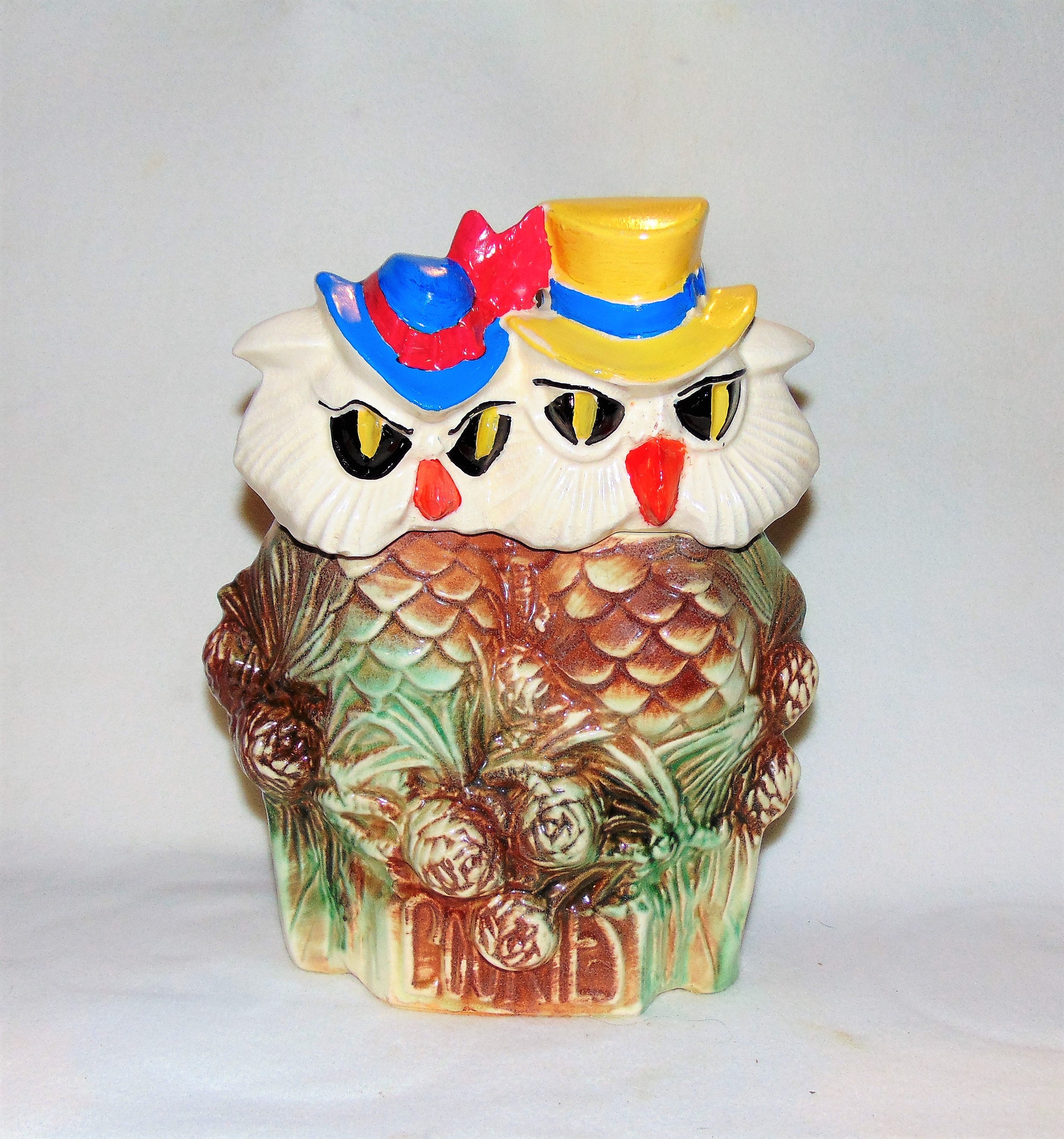 1952 Mccoy Pottery Mr and Mrs Owl Cookie Jar 
