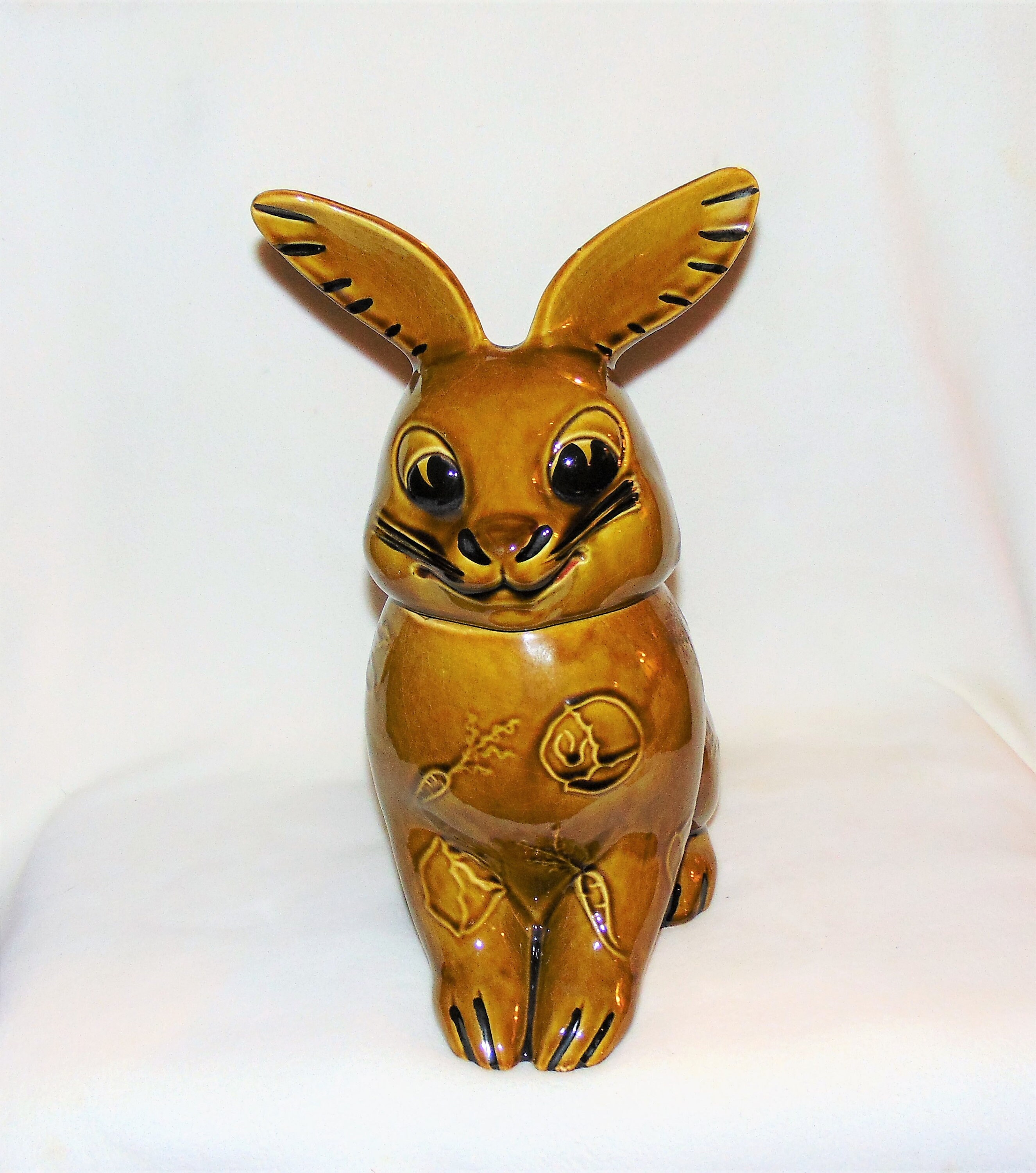 1950s Doranne of California Olive Green LARGE Big Eared Bunny