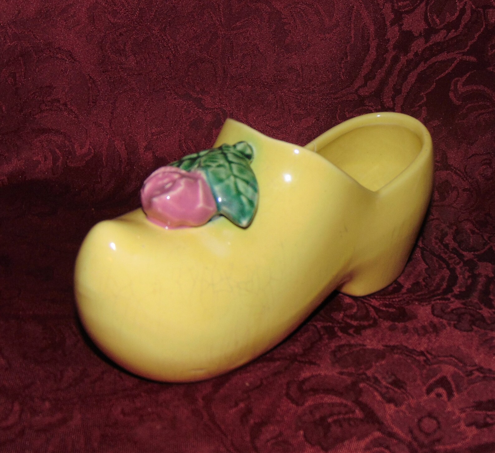 1950s Mccoy Yellow Dutch Shoe Planter Etsy