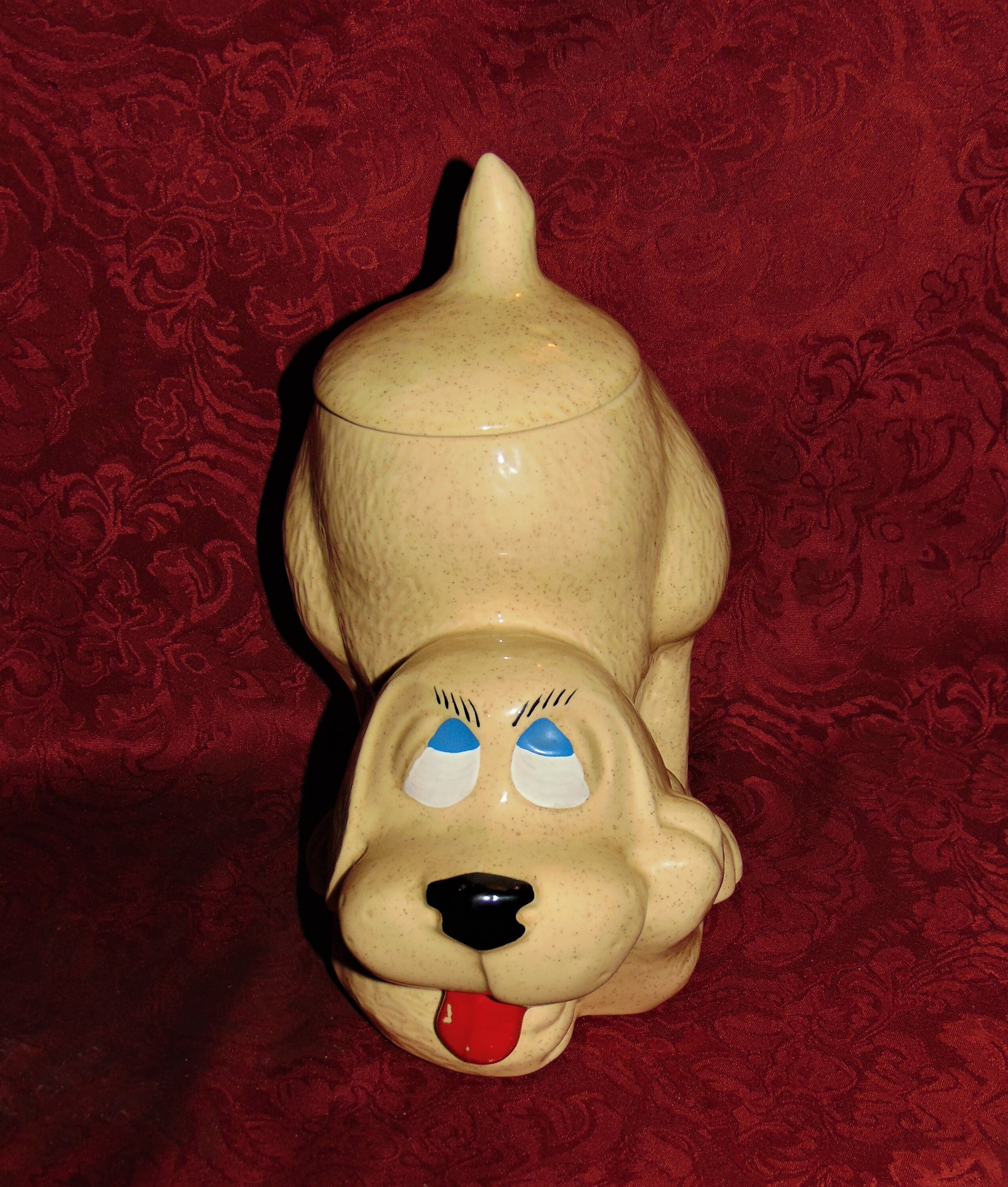 Cutest Mccoy Pottery Thinking Puppy Dog Cookie Jar Beige With Etsy