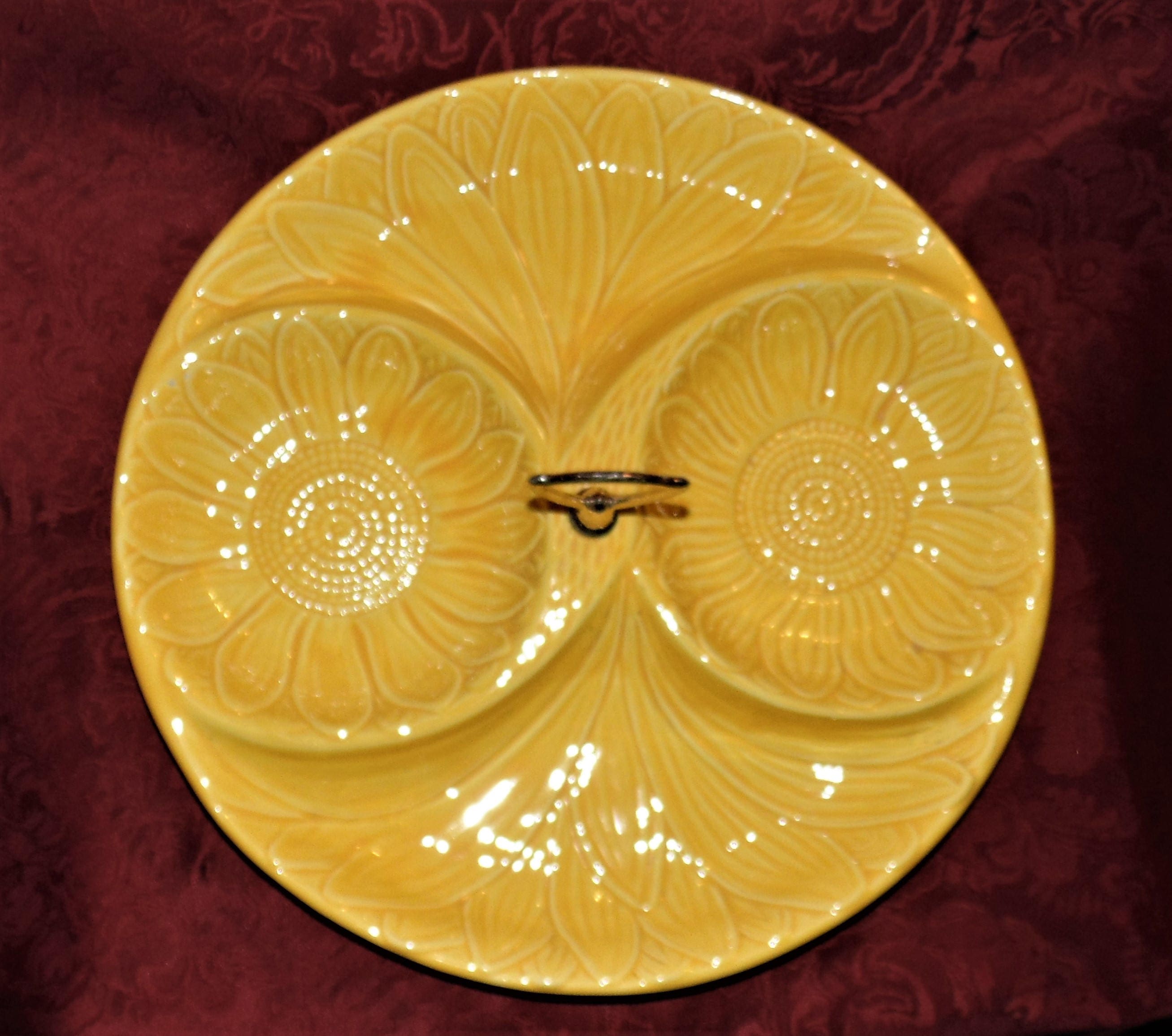 1960 Large 13 inch Divided Serving Dish California Pottery in Etsy