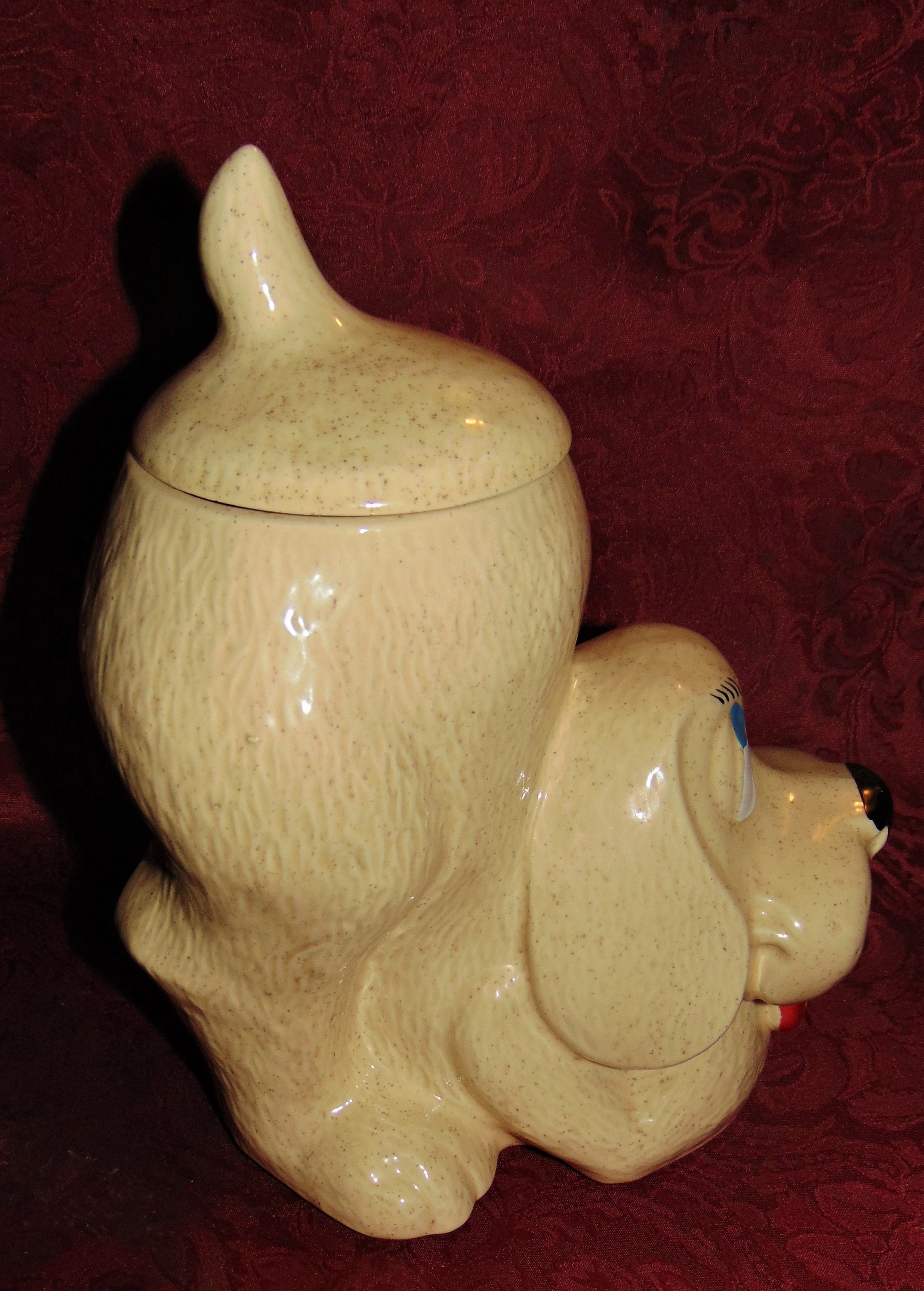 Cutest Mccoy Pottery Thinking Puppy Dog Cookie Jar Beige With Etsy