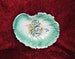 Early 1900s Limoges Boisbertrand Doral & Boisbertrand Gorgeous Aqua Hand Painted 12 1/2 in Serving Bowl 