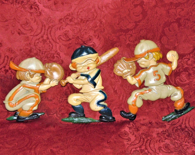 3 1970's Vintage Baseball Wall Plaques by Sexton Etsy