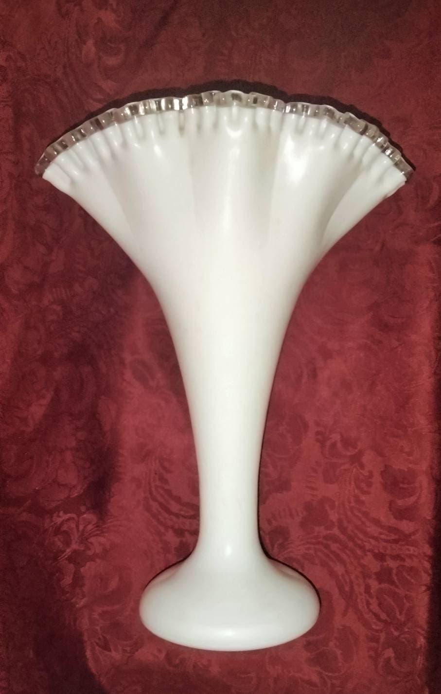 フェントン 花瓶 シルバークレスト Fenton フェントン Silver Crest