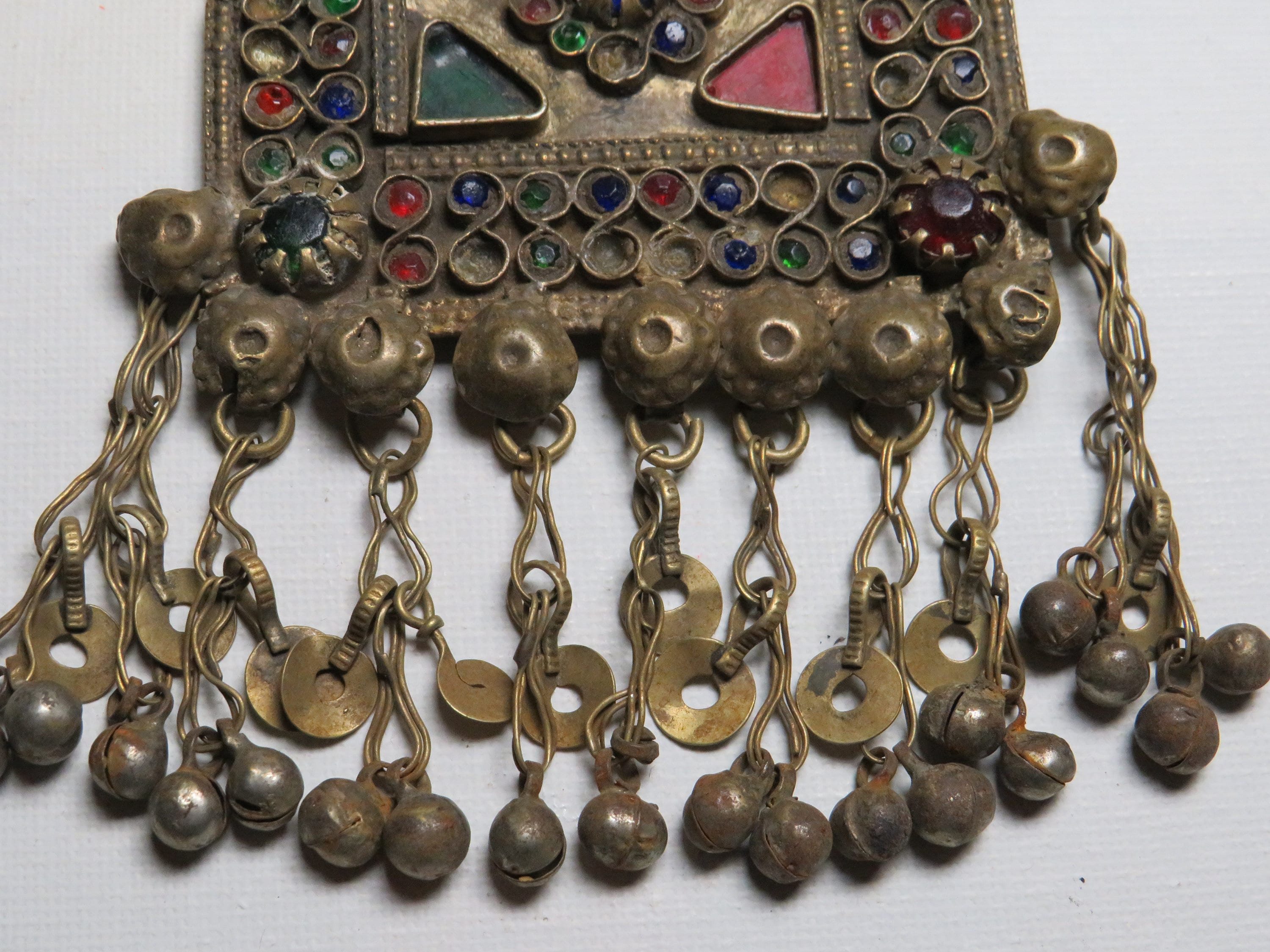 専用です。★T2504★アフガン　クチー族　アンティーク　ネックレス　トライバル ヴィンテージ トライバル クチ トライバル アフガン スクエア