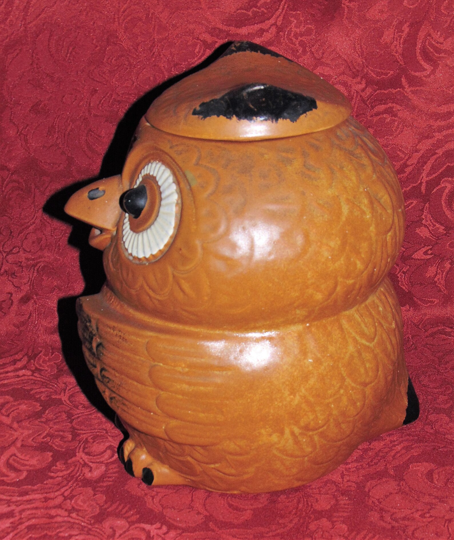 1960's Mccoy Pottery Brown Owl Cookie Jar 204 USA Etsy