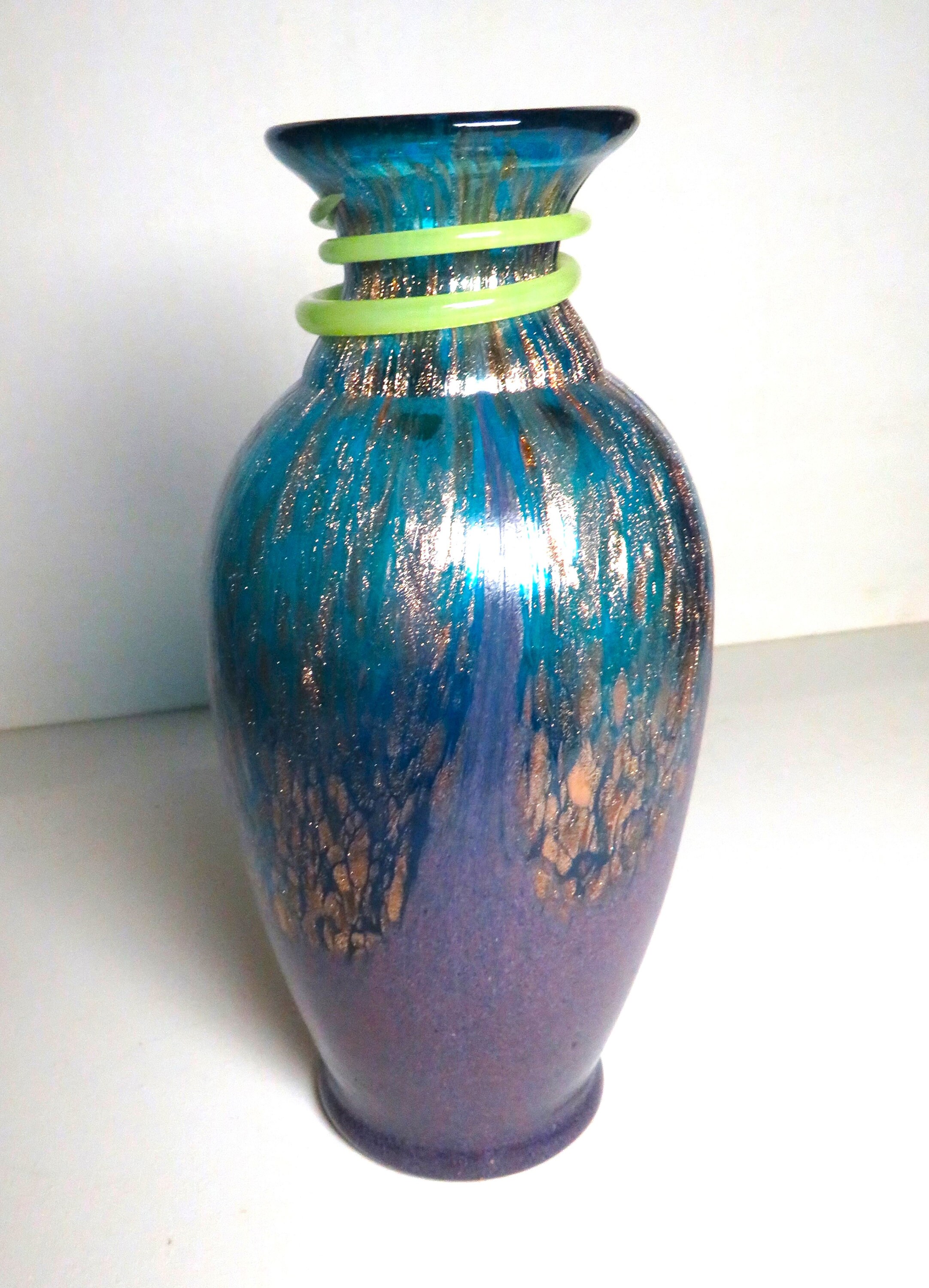Blue murano vase - Etsy 日本