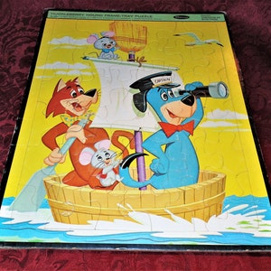 1963 Huckleberry Hound Rahmentablett Puzzle: Vintages Withman Sammlerstück