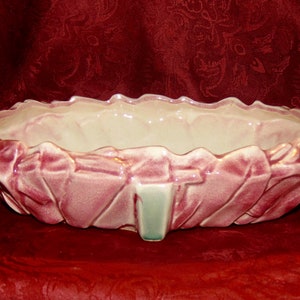 1940s McCoy Art Deco Style Extra Larger Planter Dish Bowl