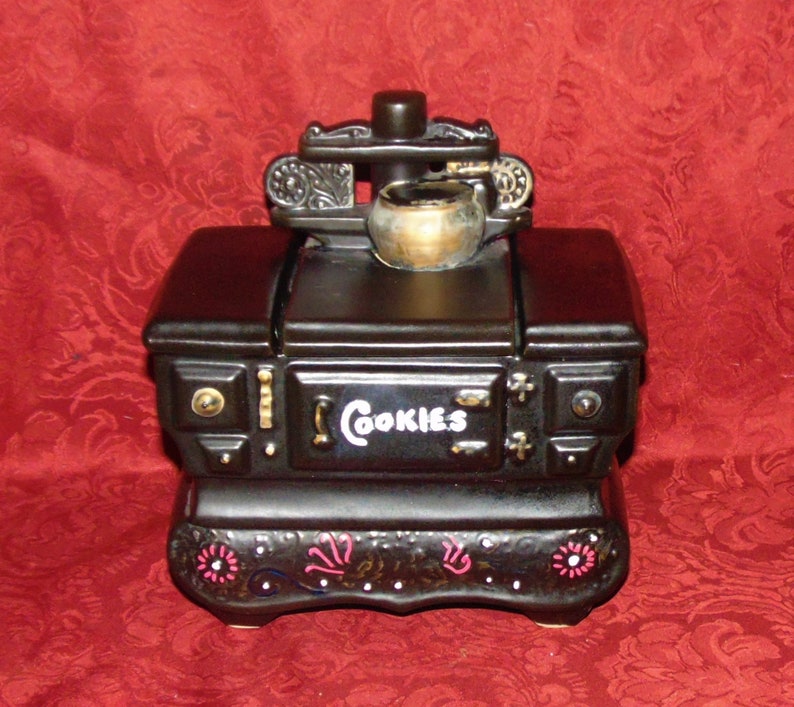 Mccoy Vintage Old Fashioned Stove Cookie Jar Etsy