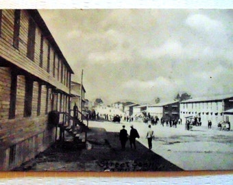 WWI RPPC Postcard: Camp Lee, VA Street Scene