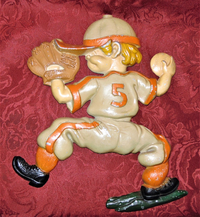 3 1970's Vintage Baseball Wall Plaques by Sexton Etsy