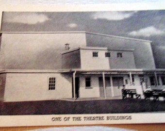 WWI Postcard RPPC "One of the Theater Buildings" Camp Lee, VA Excel Cond