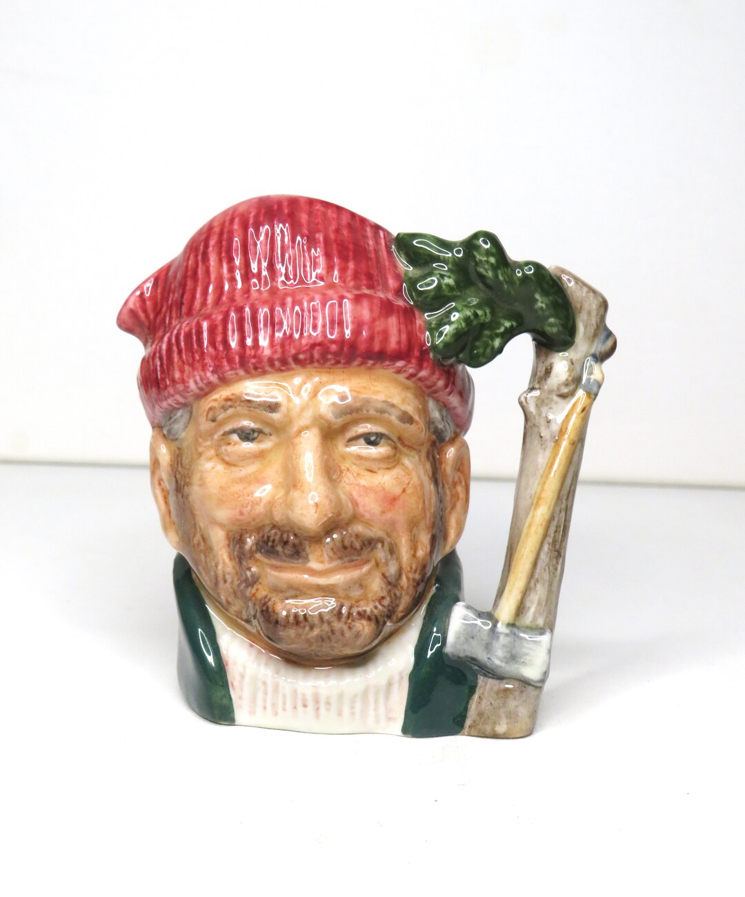 1966 Royal Doulton the Lumberjack Toby Mugs Made in England Canadian
