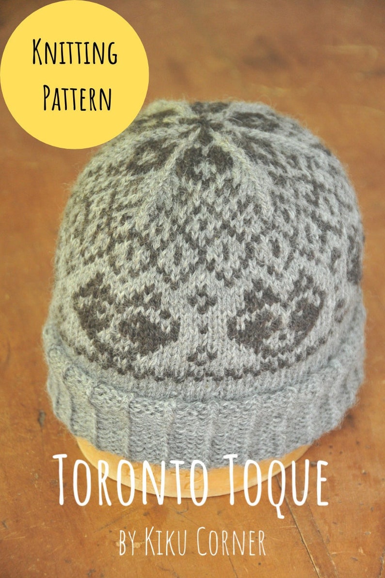 KNITTING PATTERN PDF: Knit Toronto Toque image 1