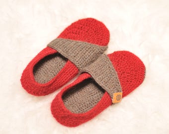 Child Crochet Slippers (alpaca and wool), wool slippers, house slippers, house shoes, crochet slippers, wool house shoes, adult slippers