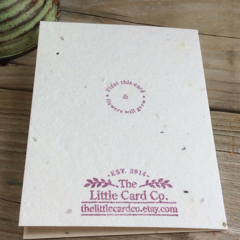 Deepest Sympathy Condolences Cards that bloom In memory Hand-stamped Seeded paper Plantable Sympathy Card Eco-friendly With Sympathy