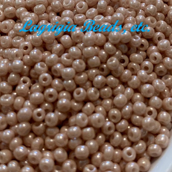 Czech 11/0 Terra Opaque Blush seed beads 10 grams *Wholesale*