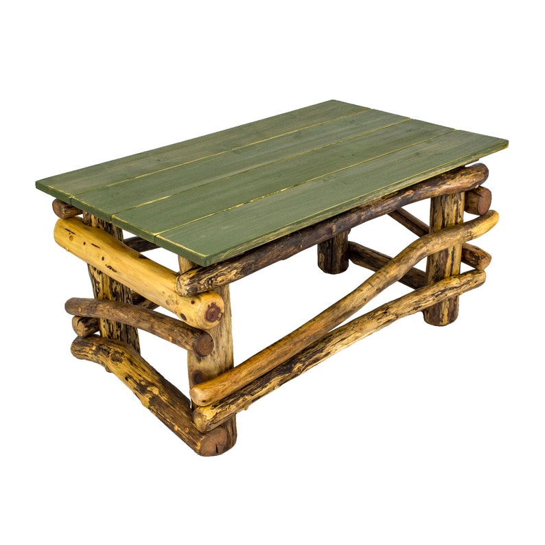 Rustic Coffee Table / Log Furniture / Cabin Furniture / Rustic Etsy
