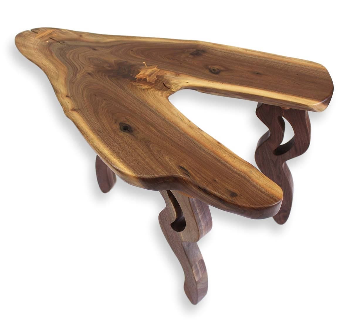 Live Edge Side Table / Live Edge Table / Rustic Side Table / Etsy