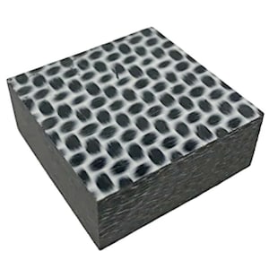 Ring Blank- Carbon Fiber White Resin- 1/2&quot; Thick- CarbonWaves