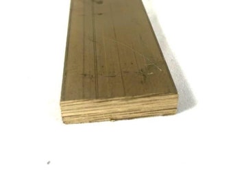 New 1/4 x 2 Brass Flat BAR 16 Long Solid .250 Plate Mill Stock 6DU-2327DE Warranity by KolotovichTool New 1/4 x 2 Brass Flat BAR 16 Long Solid .250 Plate Mill Stock 6DU-2327DE Warranity by KolotovichTool