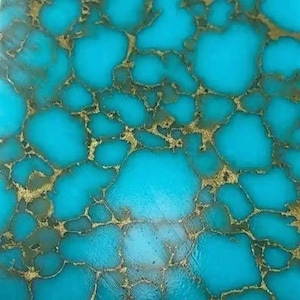 TruStone- Turquoise with Gold Web - 1.5&quot; x 6&quot;- 1 Piece