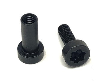 Gulso Bolts- Black QPQ/Stainless Steel- Handle Fasteners- 1/4" STANDARD Length