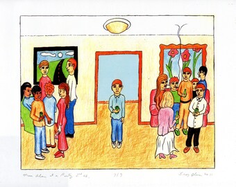 Man Alone at a Party Second Edition Print