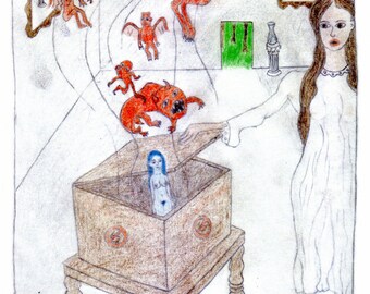 Pandora Opening the Box Print