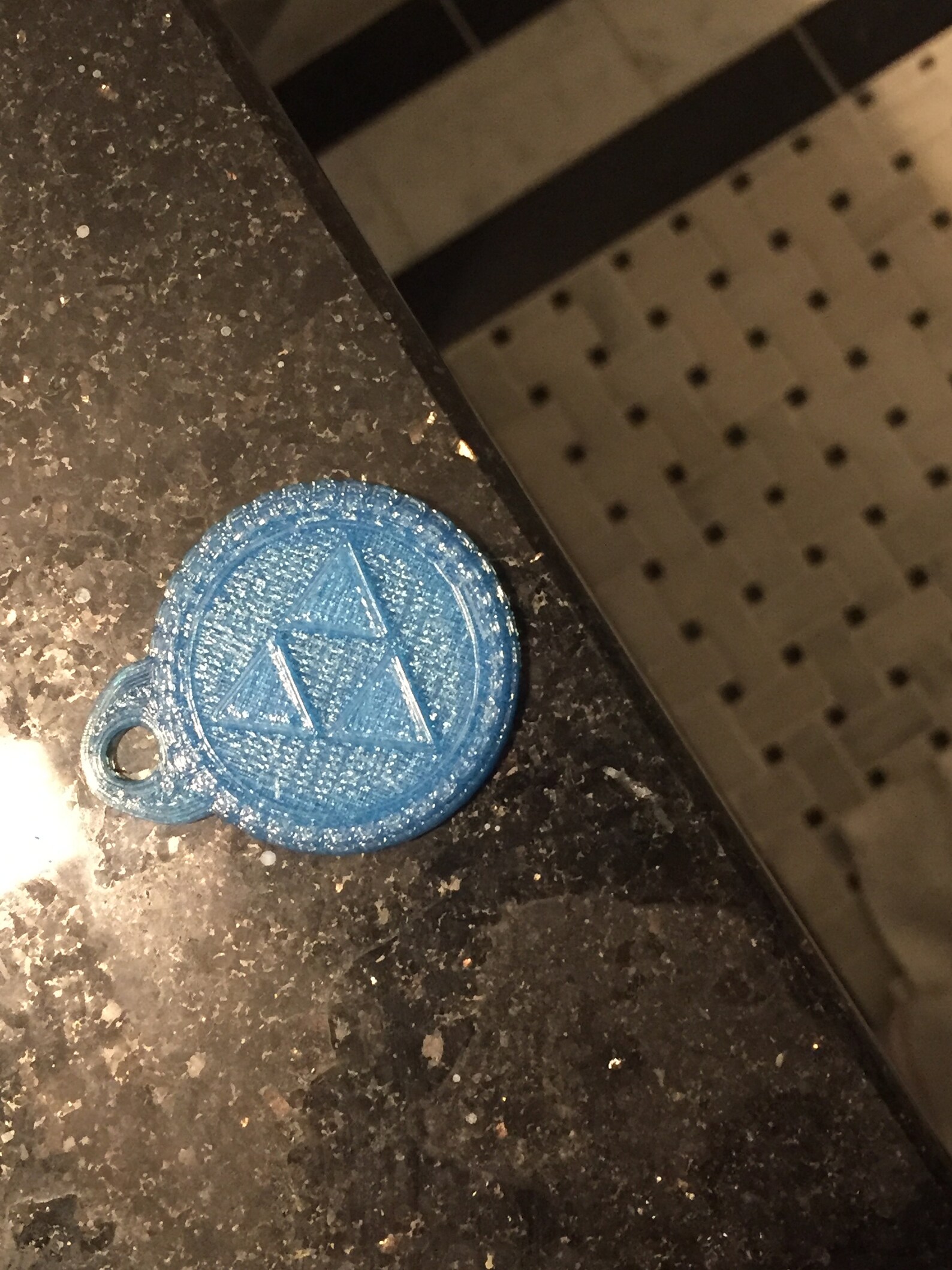 3D Printed Triforce Keychain Etsy
