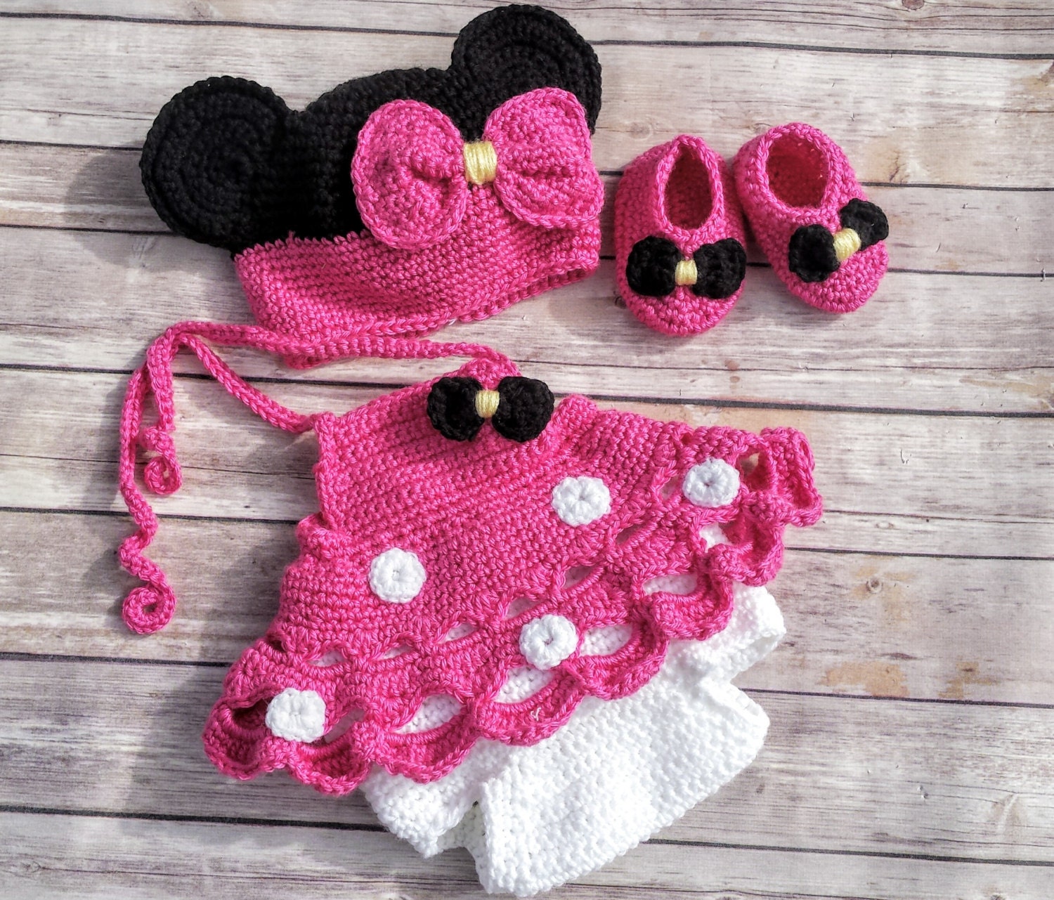 Traje de mimi tejido para bebe sale